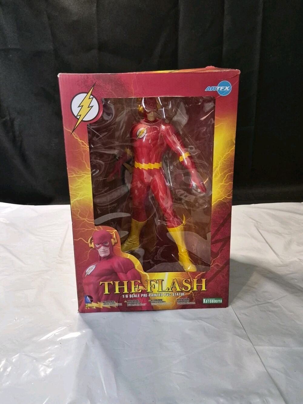 DC Comics ARTFX The Flash Statue Figure 1/6 Scale Kotobukiya Never Played With..
